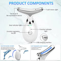 Facial massager device components with USB interface and LED lights for skin rejuvenation and anti-wrinkle therapy.